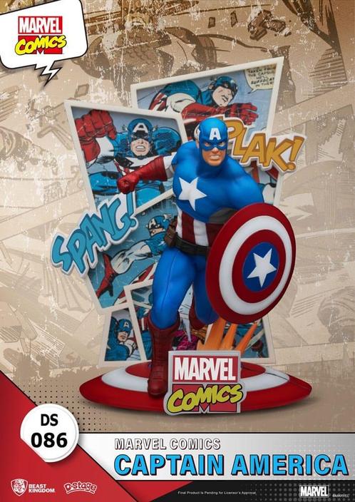 Marvel Comics D-Stage PVC Diorama Captain America 16 cm, Verzamelen, Film en Tv, Nieuw, Ophalen of Verzenden