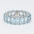 Ring - 18 karaat Witgoud Topaas - Alliance, Sieraden, Tassen en Uiterlijk, Ringen, Nieuw