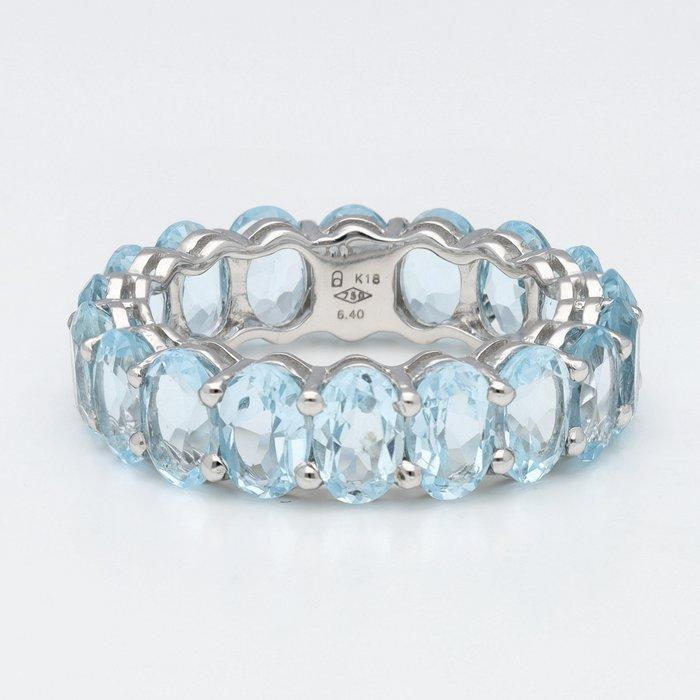 Ring - 18 karaat Witgoud Topaas - Alliance, Sieraden, Tassen en Uiterlijk, Ringen