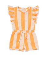 HEMA Babyjumpsuit badstof strepen geel, Verzenden, Nieuw