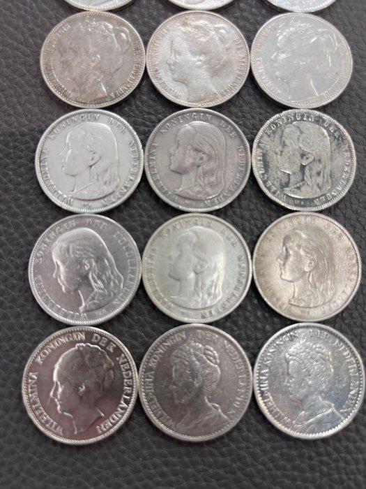 Nederland. LOT van 15x 1 Gulden zilver (Zonder Minimumprijs), Postzegels en Munten, Munten | Nederland