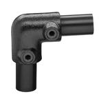 Buiskoppeling Kniestuk Ø 26,9 mm Zwart Gelakt Staal, Verzenden, Nieuw