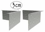 Verzinkt staal gezet 90° hoek 30x30x0,2x29cm, Overige materialen, 25 tot 50 cm, Nieuw, Minder dan 25 cm
