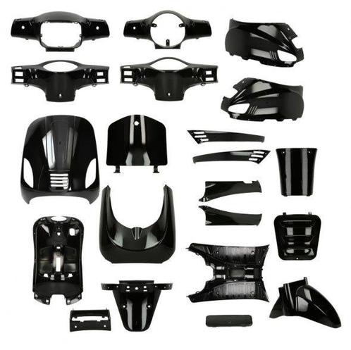 Kappenset Zwart RSO Sense/Vx50 (S)/Riva (S)/Vespa-look (s), Fietsen en Brommers, Brommeronderdelen | Scooters, Verzenden