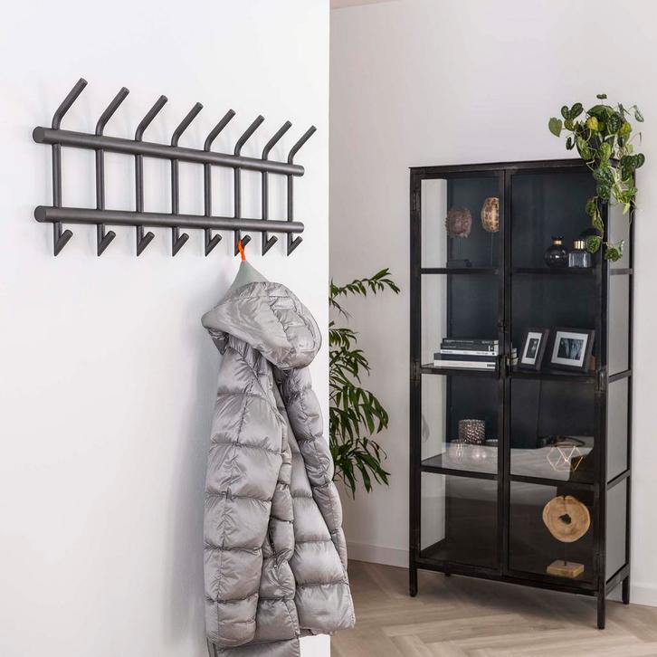 Garderobe Jesse ronde buis 8 haken, Huis en Inrichting, Woonaccessoires | Kapstokken, Verzenden