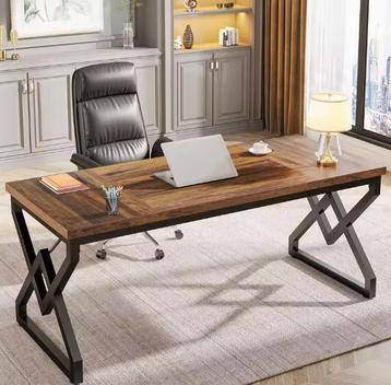Directiebureau 160 cm – Stevig Houten Tafelblad & Frame beschikbaar voor biedingen