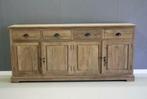 Dressoir recycle teakhout 200cm, perfect afgewerkt; Indoteak, Huis en Inrichting, Teakhout, Nieuw, Ophalen of Verzenden, Landelijk
