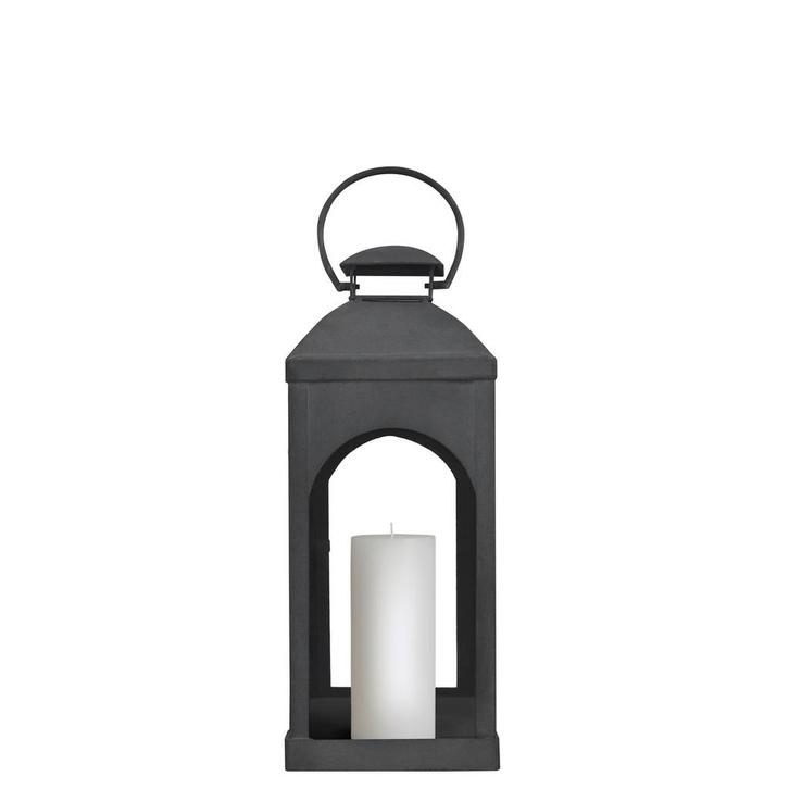 Capri Windlicht Antraciet Small Tuinaccessoires Windlichten, Huis en Inrichting, Lampen | Overige, Nieuw, Verzenden
