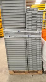 Kunststof stapelbak 600x400x75mm grijs, gebruikt, Doe-het-zelf en Verbouw, Kratten en Dozen, Gebruikt, 40 tot 60 cm, 50 tot 75 cm