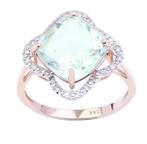 Zonder Minimumprijs - Ring - 14 karaat Roségoud Quartz -, Sieraden, Tassen en Uiterlijk, Ringen, Nieuw