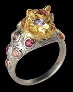 Tanzaniet - Zilver, Ring Het Oog van de Jaguar &, Antiek en Kunst