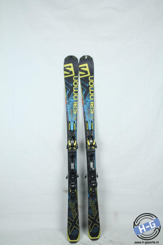 Refurbished - Ski - Salomon X Kart Powerline Blue - 154, Sport en Fitness, Skiën en Langlaufen, Skiën, 140 tot 160 cm, Gebruikt