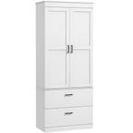 TRUUSK Keukenkast met Verstelbare Planken en 2 Lades - Hoge, Huis en Inrichting, Verzenden, Nieuw