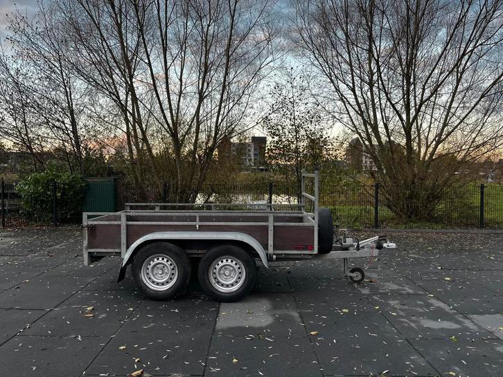 Bakwagen Anssems 250 x 130 tandemasser geremd MARGE GEEN BTW, Auto diversen, Aanhangers en Bagagewagens, Gebruikt, Ophalen