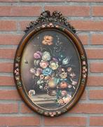 Lijst- Ovaal - Composiet - Bloemenbouquet, Antiek en Kunst