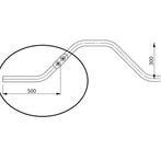 Aanloopgolf schoftboom - 50 cm, compleet