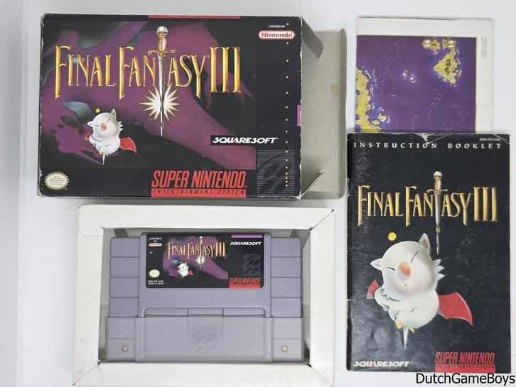 Super Nintendo / Snes - Final Fantasy III - USA, Spelcomputers en Games, Games | Nintendo Super NES, Gebruikt, Verzenden
