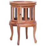 vidaXL Vitrinekast 50x50x76 cm massief mahoniehout, Verzenden, Nieuw