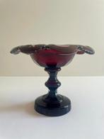 Kom op een voet - Glas-in-lood - Boheems glas