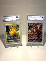 Pokémon - 2 Graded card - Crown zenith - Entei, Pikachu -, Nieuw