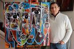 Simeon Gonzales - Rostros en Azul - NO Reserve XL, Antiek en Kunst