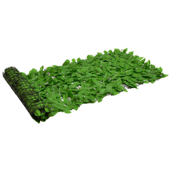 vidaXL Balkonscherm met groene bladeren 600x75 cm, Tuin en Terras, Zonneschermen, Nieuw, Verzenden