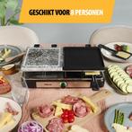 Tristar RA-2747 Gourmetstel 1400W - Bakplaat 8 personen -, Witgoed en Apparatuur, Gourmetstellen, Ophalen of Verzenden, Zo goed als nieuw