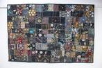 Tapijt Tafelkleed Wandkleed Patchwork Zwart Nieuw -