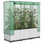 vidaXL Plantenbak verhoogd met kashoes 120x40x138 cm, Tuin en Terras, Verzenden, Nieuw, Kunststof