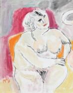 Guido Pajetta (1898-1987) - Figura, Antiek en Kunst, Kunst | Schilderijen | Modern