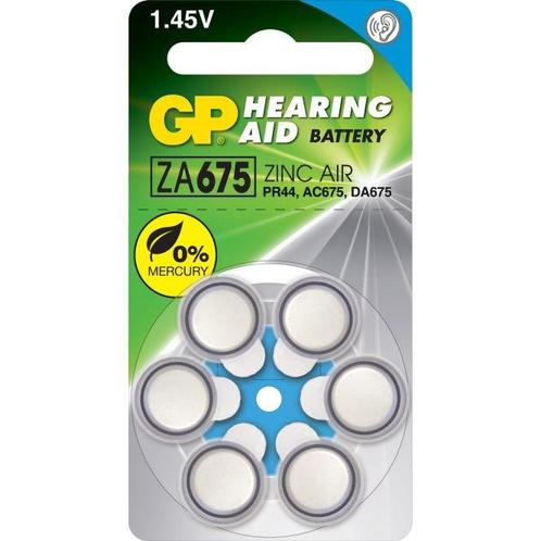 GP PR44 ZA675 Knoopcel voor Hoortoestellen - 6 Stuks, Doe-het-zelf en Verbouw, Overige Doe-het-zelf en Verbouw, Nieuw, Ophalen of Verzenden