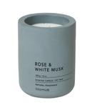 Geurkaars Blomus Fraga Flinstone Roos & White Musk Grijs, Nieuw, Ophalen of Verzenden