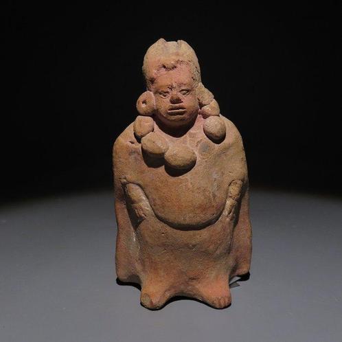 Maya Terracotta Figuur. 650 - 900 n.Chr. 10,4 cm H. Spaanse, Verzamelen, Mineralen en Fossielen