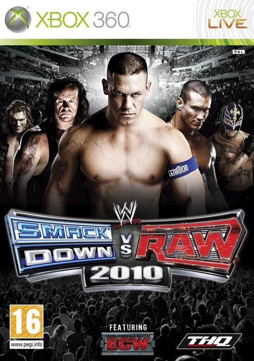 WWE SmackDown vs Raw 2010 (Xbox 360), Spelcomputers en Games, Games | Xbox 360, Gebruikt, Vanaf 12 jaar, Verzenden