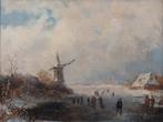 Nederlandse school (XIX) - IJsgezicht met molen, Antiek en Kunst
