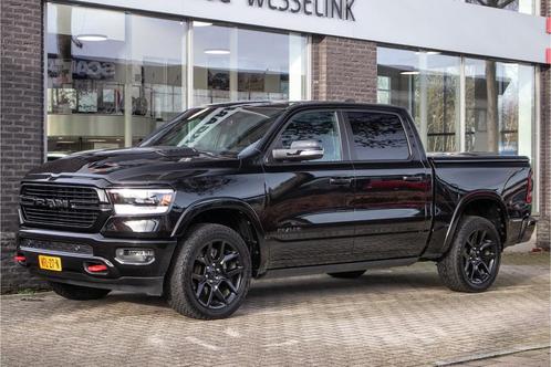 Dodge Ram 1500 5.7 V8 4x4 Crew Cab Laramie, Auto's, Dodge, Dealer onderhouden, Lease, Zwart, Automaat, Overige carrosserieën, Overige kleuren