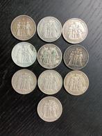 Frankrijk. 5 Francs 1873/1875 Hercule (10 munten) (Zonder