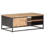 vidaXL Salontafel 90x50x35 cm massief acaciahout, 50 tot 100 cm, Verzenden, Nieuw, 50 tot 100 cm