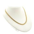 Gouden Bismarck schakel collier | 42 cm (ketting) (ketting), Sieraden, Tassen en Uiterlijk, Kettingen, Ophalen of Verzenden, Gebruikt