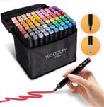 Woodley Dubbelzijdige Stiften - 80 kleuren - Voor volwassen, Ophalen of Verzenden, Nieuw in verpakking