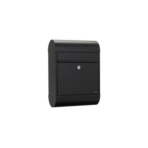 Allux 6000 wandbrievenbus staal - zwart, Tuin en Terras, Brievenbussen, Nieuw, Verzenden