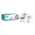 Winning Star St-5101 3-delige Kookset -  Steelpan -, Huis en Inrichting, Keuken | Keukenbenodigdheden, Ophalen of Verzenden, Nieuw