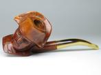 Splendid UNUSED Rare Lamberthod Carved Briar Napoleon, Nieuw