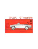 1965 ALFA ROMEO GIULIA SPRINT GT / GTC BROCHURE, Nieuw, Alfa Romeo, Author