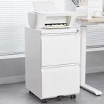 Afsluitbare mobiele archiefkast met 2 lades, Verzenden, Nieuw