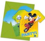 Mickey Mouse Uitnodigingen 6st, Nieuw, Verzenden