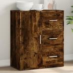 vidaXL Dressoir 60x31x70 cm bewerkt hout gerookt, Verzenden, Nieuw, 50 tot 100 cm, 25 tot 50 cm