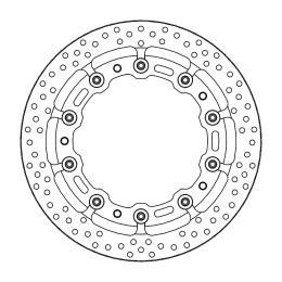 Moto Master Zwevende 6mm voor remschijf 320mm 117058, Motoren, Onderdelen | Overige, Nieuw, Verzenden