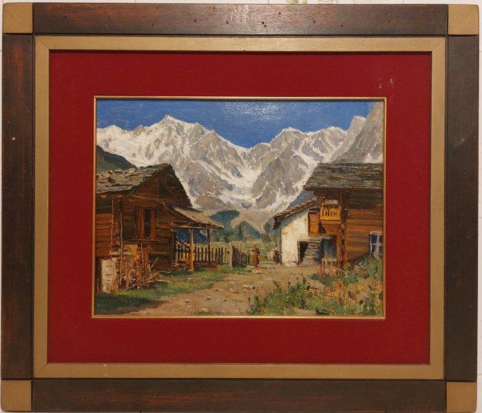 Giovanni Colmo (1867- 1947) - Monte Rosa e Macugnaga, Antiek en Kunst, Kunst | Schilderijen | Klassiek