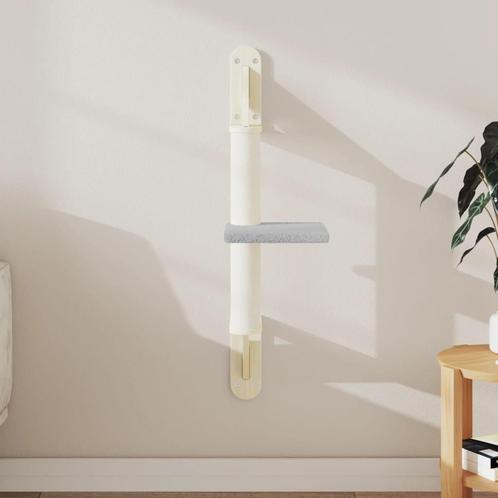 vidaXL Kattenmeubel wandgemonteerd met krabpaal 85,5 cm, Dieren en Toebehoren, Katten-accessoires, Nieuw, Verzenden